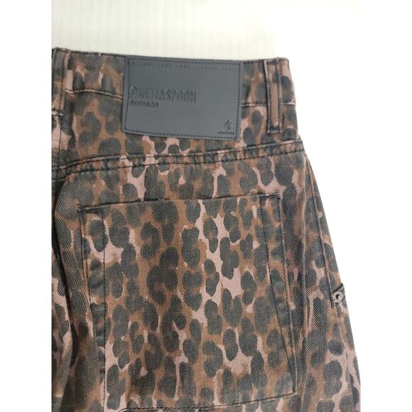 Free People One Teaspoon Printed Sinners Jeans Sz 26 Harem Barrel Leopard Print - Picture 14 of 15